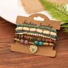 Bohemian Coconut Shell Wood Beads Beaded Soft Pottery Pearl Stone Leather Men's and Women's Bracelets Bracelets