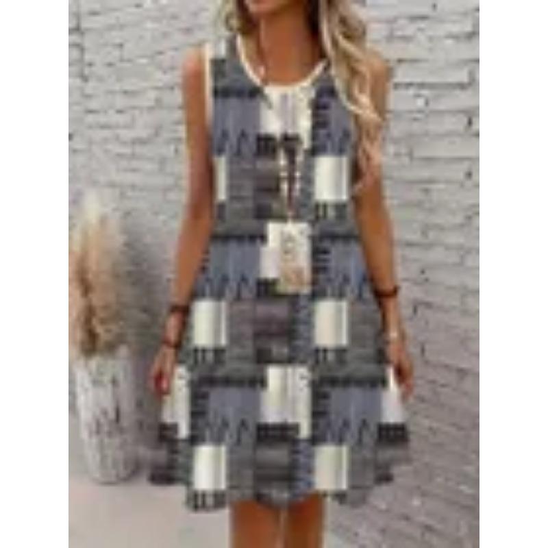 

European and American Style 2025 New Fashionable Dress Casual High-quality O-neck Short Sleeved Dress 8XL