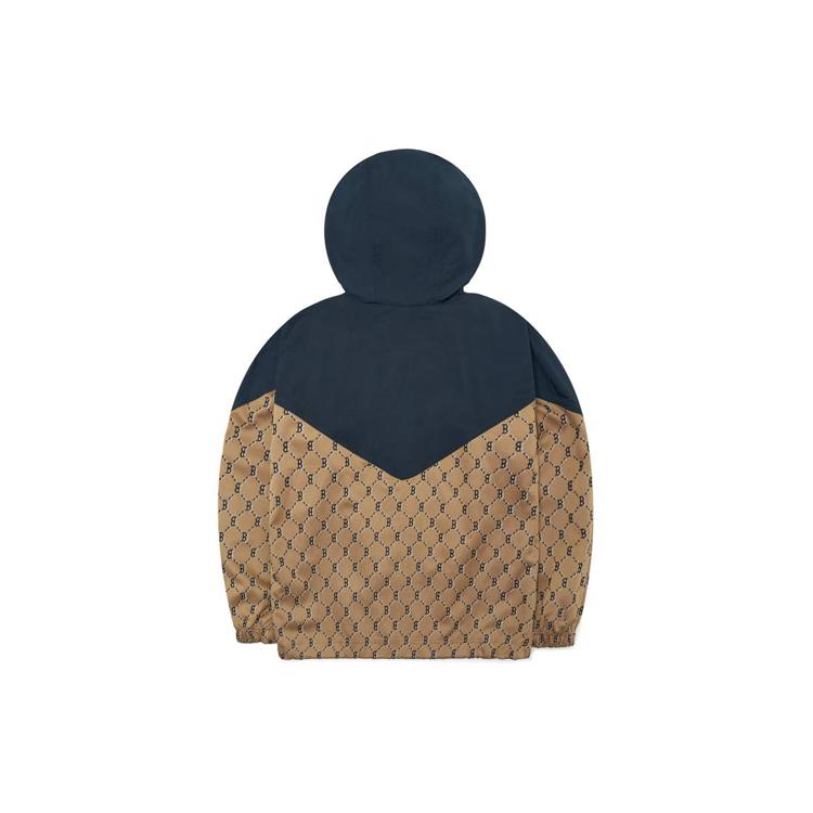 New MLB Old Flower Jackets Unisex Khaki 3AWJM0224-43BGS