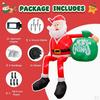 Christmas Inflatable Santa Claus Decorations, Xmas Decor Large Decorative Holiday Ornament, for