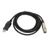 Microphone Converter Cable USB to XLR Adapter Wire with Sound Card for Musical Instrument Recording Karaoke