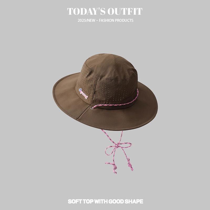 

Быстросохнущая Дышащая Панама для Женщин Летом Новая Мода Уличная Шляпа для Походов Защищающая от Солнца Шляпа