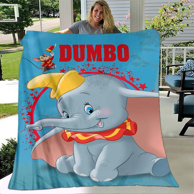 1pc. Dumbo Elephant Blanket - Perfect for Home, Office, Outdoor Use, Gift Idea, Suitable for All Seasonsz0417220