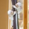 Sheep Curtain Tiebacks With Plush Animal Dolls For Kids Room Decoration Window