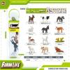 Simulation Poultry Animal World Famous Horse Set Farm Pasture Cub Farmer Scene Model Barrel Ornament Doll