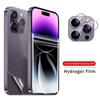 For iPhone SE 2020 6s 6 7 8 Plus X XR XS 12 13 mini 14 Plus 11 12 13 14 15 Pro Max Front Hydrogel Myk Film Bak Skjermbeskytter Kameralinseglass
