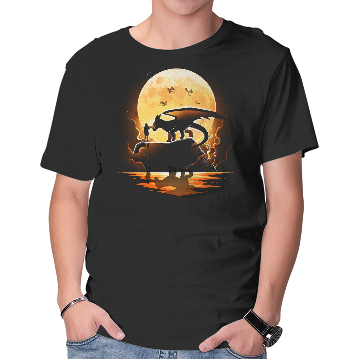 Unisex Crew Neck T-Shirt Friendship Graphic Short Sleeve Casual Tee M