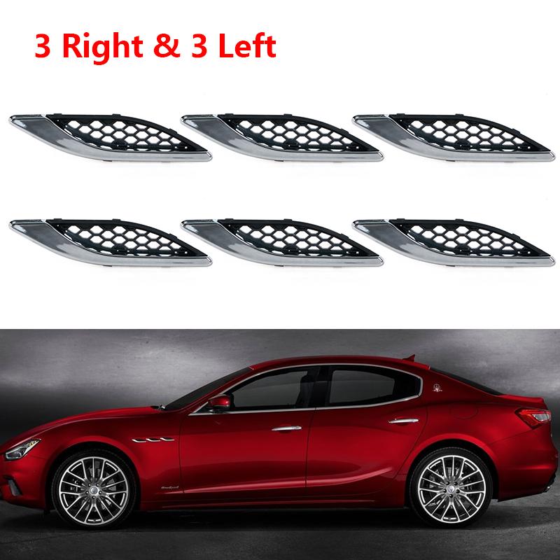 For Maserati Ghibli 2014-2021 Car Front Side Grille Air Intake Fender Vents Grill Auto accessories 670029939 670029940