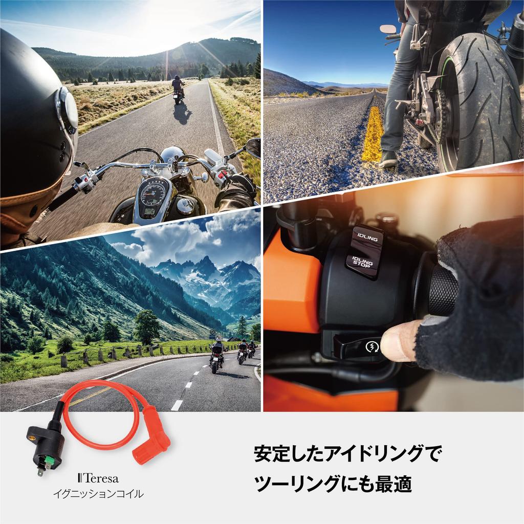 Teresa Ignition Coil, Plug Cord, Motorcycle, 1.7 fl oz (50 cc, 125 cc), Monkey Cub Racing, 2023 Advanced Model