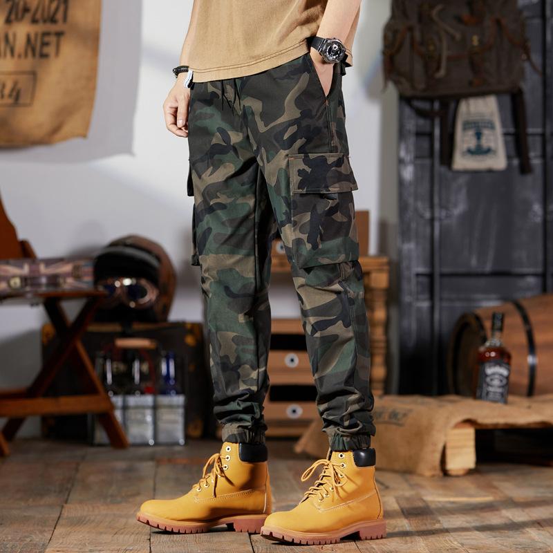 Men's Multiple Pockets Cargo Pants Overalls Outdoor Sports Trousers