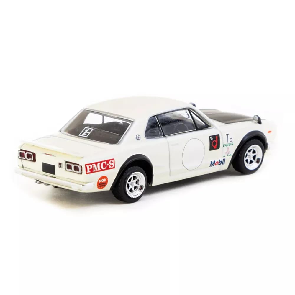 Tarmac Works 1/64 Nissan Skyline 2000 GT-R (KPGC10) White Tarmac Works Skyline MiJo Limited Edition Miniature Car
