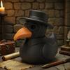 Doctor Duck Ornaments, Halloween Dark Gothic Fun Desktop Decoration Small Objects, Retro Theme Funny Decorations