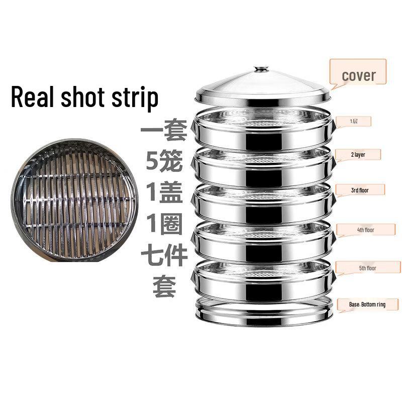 

Zhongjiang 201 Stainless Steel Steamer Pot with Rack