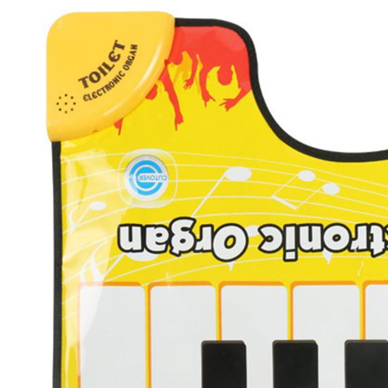 Piyano Tuvalet Elektronik Klavye Sanatsal Piyano Sesli Halı Taşınabilir Zemin Matı Klavye Ayak Vurmalı Sesli Halı