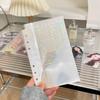 10PCS 1/2/3 Pockets A6 Binder Sleeves Transparent Photo Card Album Refill Inner Page Laser Rainbow Star Inside Page