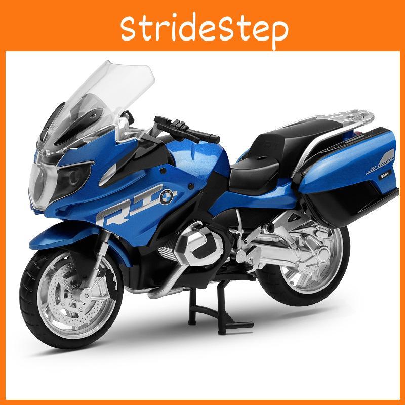 Blue Simulation Alloy Motorcycle Model Toy For Collection Display And