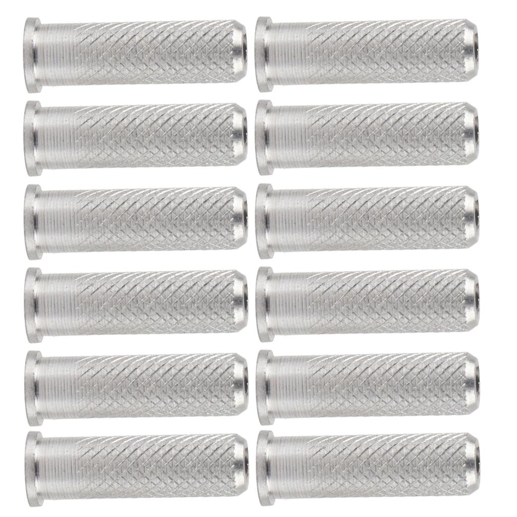 12pcs Replacements Archery Base Aluminum Inserts for Carbon Arrows 6.2mm