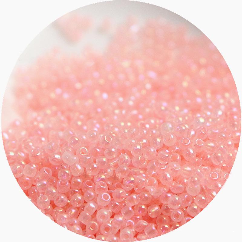 2mm Irisierende Glas-Samenperlen: Cremige Wolke für DIY Schmuck & Armbänder