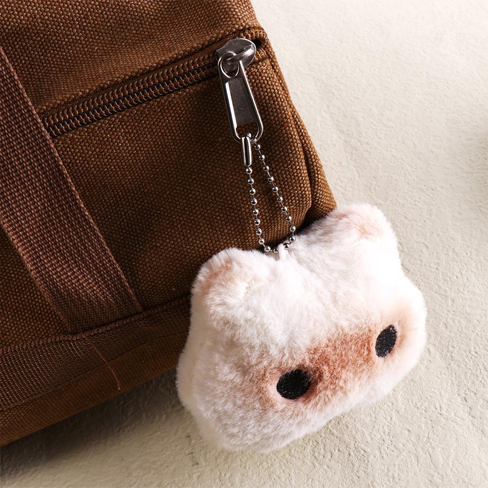 Cartoon Squeak Capibara Plush Doll Capybara Animal Siamese Cat Keyring  Backpack Decor