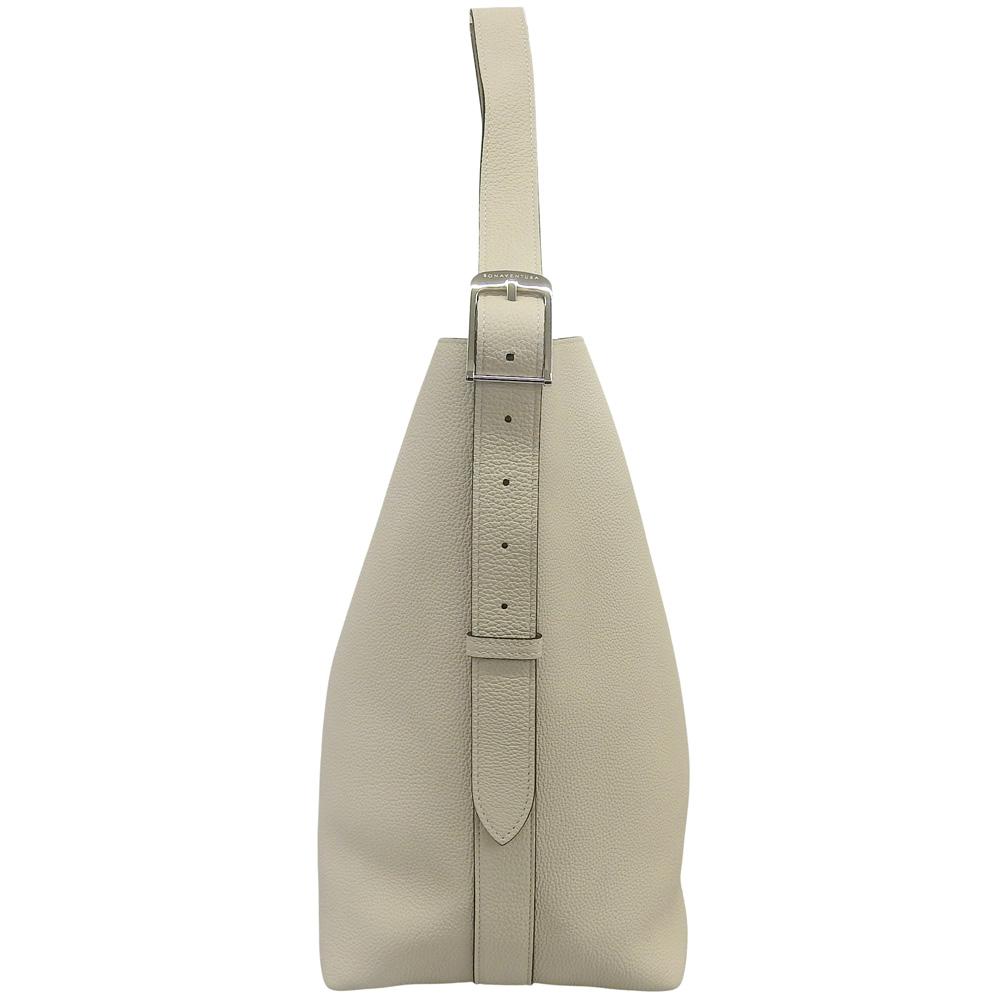 BONAVENTURA Mina Medium Bucket Bag with Pouch, Excellent Condition, Women's, Ivory Shoulder bag IvoryUsed