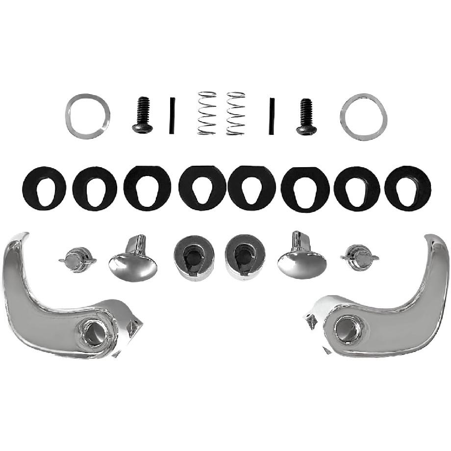 

Locking Vent Window Handle Chrome Pair Set Compatible with Chevy GMC Blazer Jimmy Suburban,Replace 76999,BHS01861,DHA35357