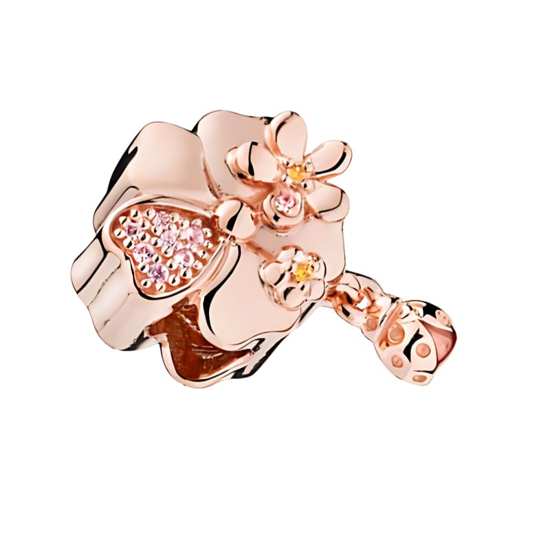 Pandora Enamel Charms & Pendants Women's Rose Gold 781427CZ