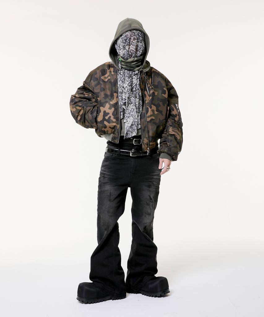 Anotheryouth Multi-Zipper Ma-1 - Camo
