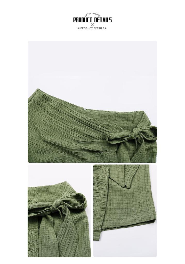 Top-Selling European & American Summer Casual Versatile Shorts - Simple, Solid Color Skirt Pants