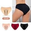 Plus Size Leakproof Low Waist Triangle Shaped Menstrual Underwear for Women Absorbent Breathable Soft Fabric Comfortable Fit