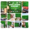 Artificial Boxwood Panel UV 6pcs Boxwood Hedge Wall Panels, Artificial Grass Backdrop Wall 20" X 20" 4 cm Green Grass Wall, Fake Hedge for Decor