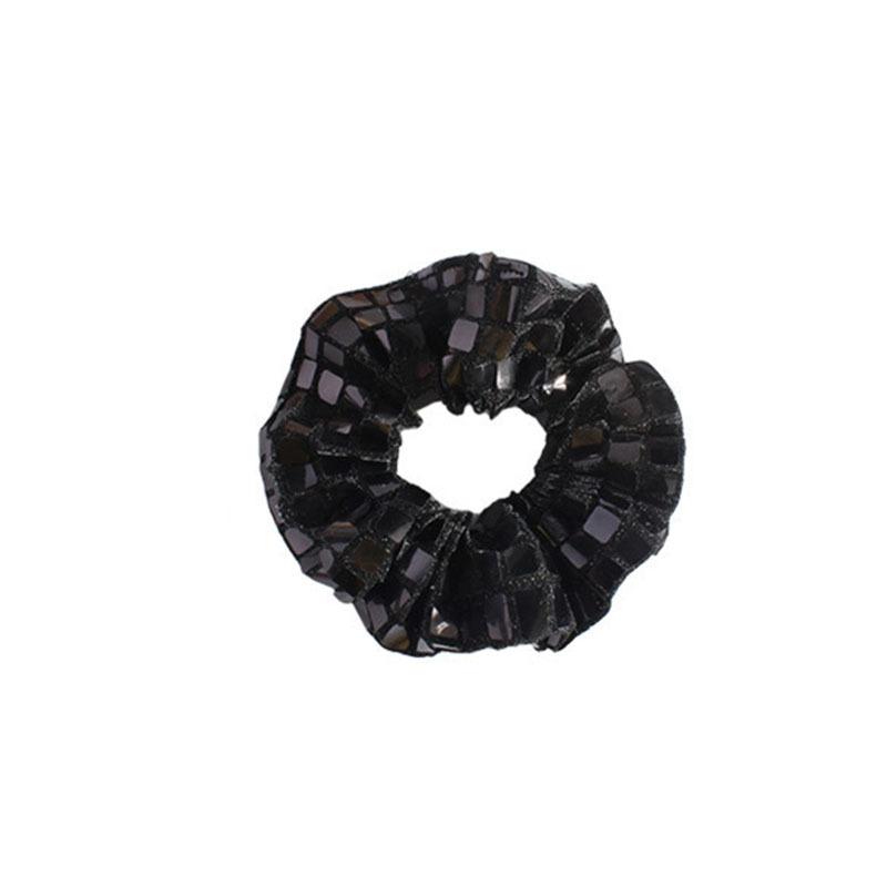 Sequined O-shaped Hair Tie, High-elasticity Ponytail Tie, Elegant Fabric Hair Accessory