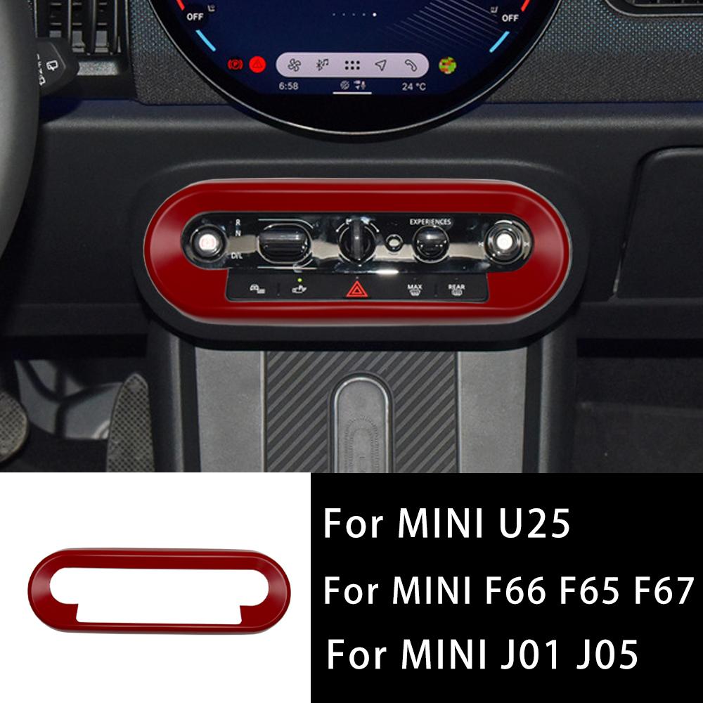 For Mini Countryman U25 Cooper E SE J01 EV J05 Aceman F65 F66 F67 Car Central Control Button Frame Cover Stickers Accessories