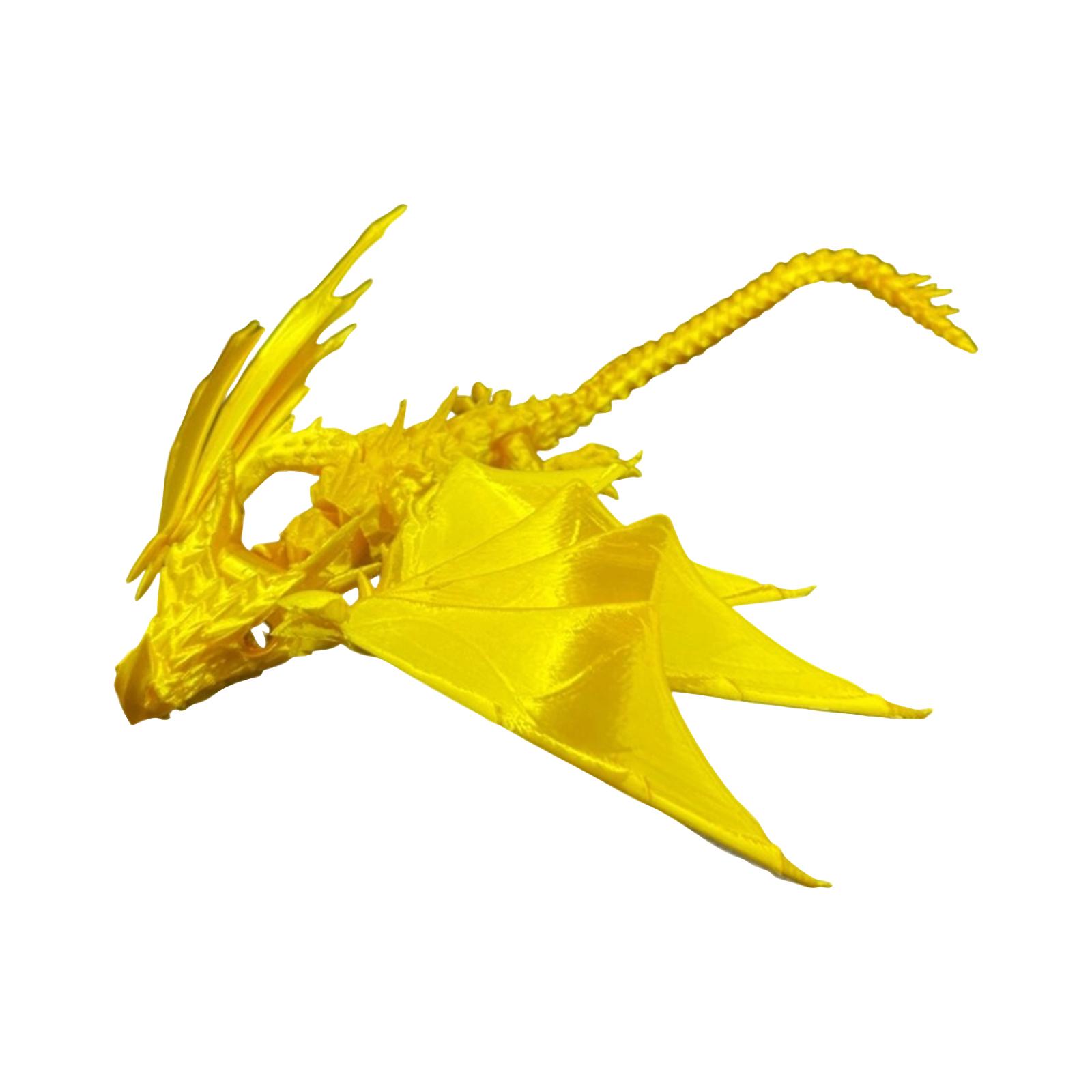 

3D Printed Toy Figurines, Printed Animals, Flexible And Movable Winged Crystal Figurine Models, Home Decoration Desktop Figurines. One Size