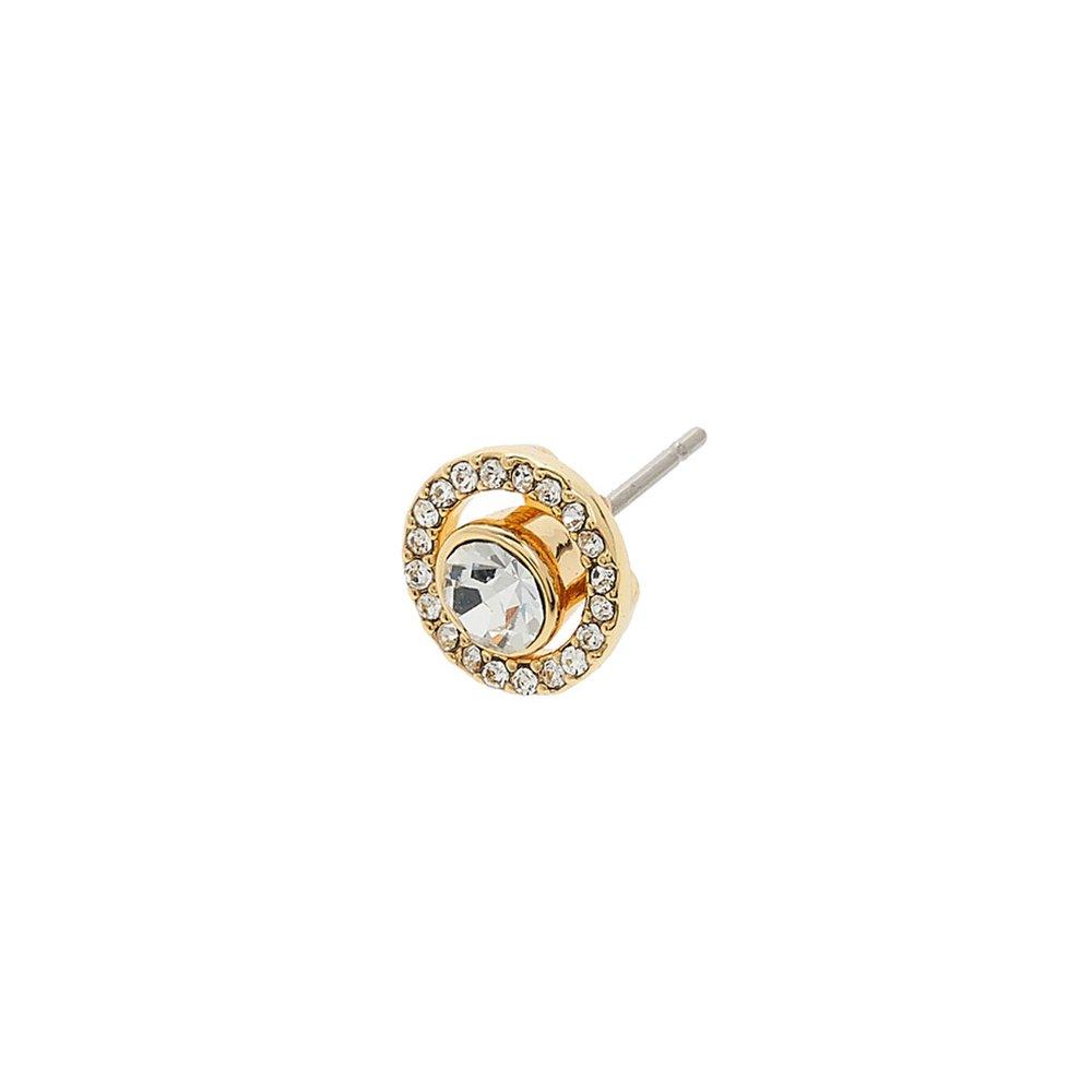 [Coach] Halo Pave Stud Earrings C9324 Gold 72583