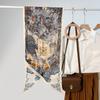 New parallel scarf simulation silk scarf spring and autumn women's thin high-end plant flower printed scarf