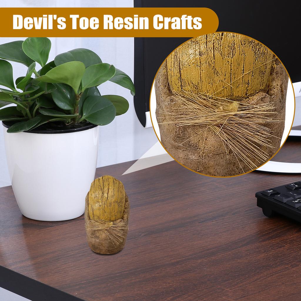 Devil's Toe Resin Crafts, Desktop Ornaments, Home Decorations, Holiday Decorations
