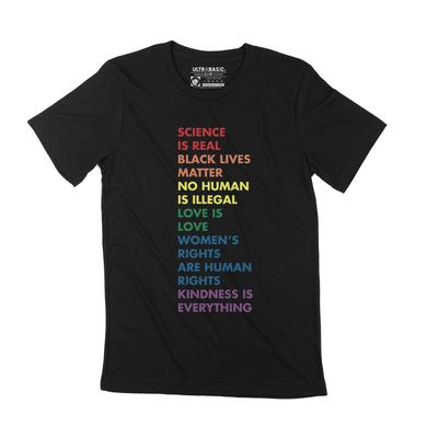 Herren T-Shirt Black Lives Matter Shirt Wissenschaft ist echt Vintage Grafik T-Shirt