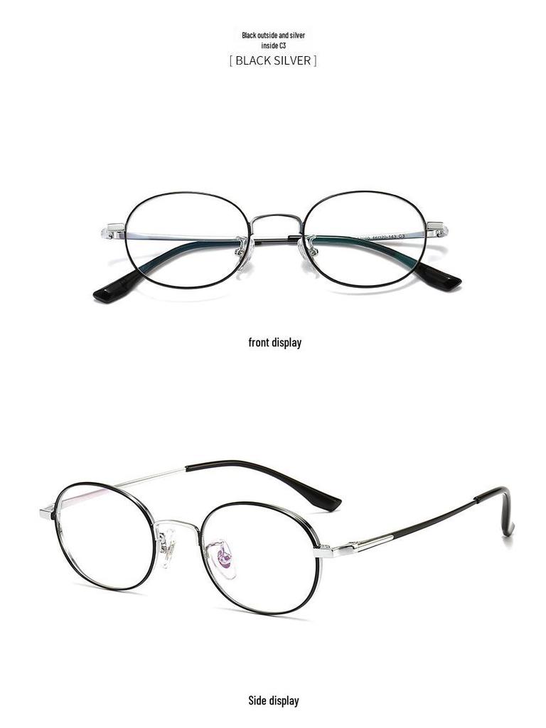 STUDIOMUKU High Power Wide Rim Round Eyeglass Frame - Thick, Stylish Accessory for Men & Women with Myopia