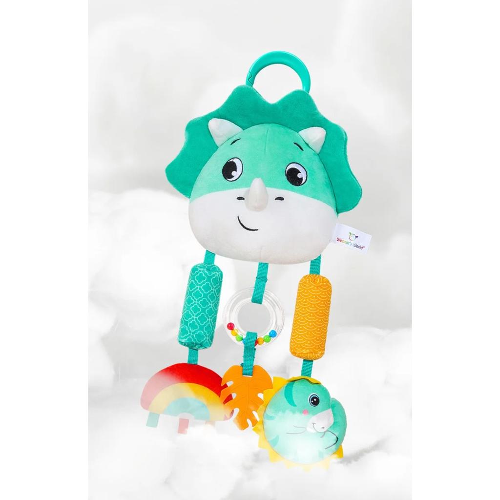 Baby Toys for 0 3 6 12 Months Rainbow Activity Plush Animal Stroller Hanging Toy for Baby Car Seat Crib Travel Sensory Baby Toy