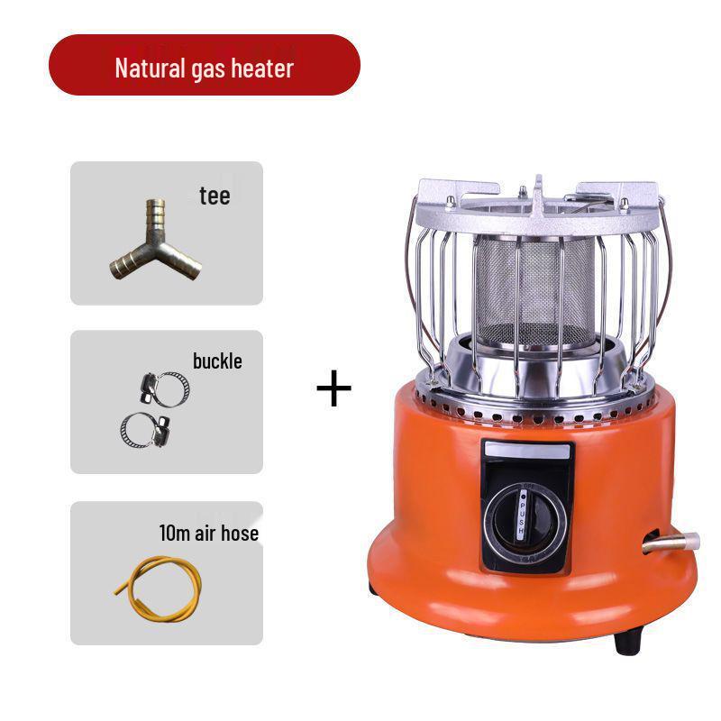 Multifunctional Outdoor Gas Heater & Ice Fishing Stove - Natural & Liquefied Gas, Rapid Heating, Energy-Saving