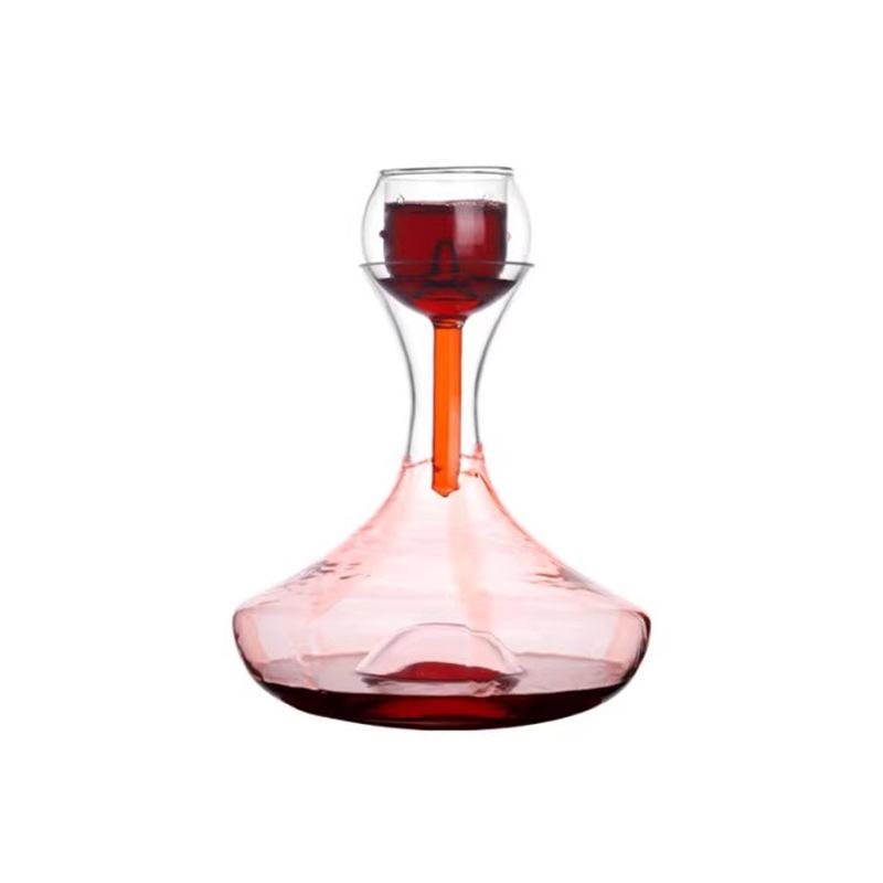 Luxury Crystal Wine Decanter with Fast Oxygenation and Filtration