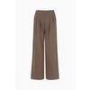 Twill Texture Banding Wide Pants Bapt98541