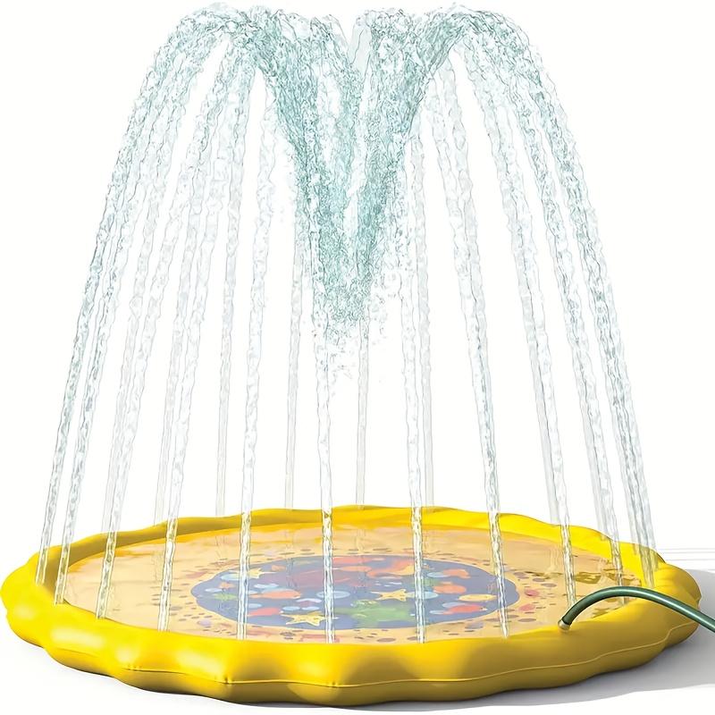 Kids Pet Water Play Mat Inflatable Splash Pad Thickened PVC Outdoor Bath Pool For Toddlers Dogs Cats Summer Cooling Fun Toy