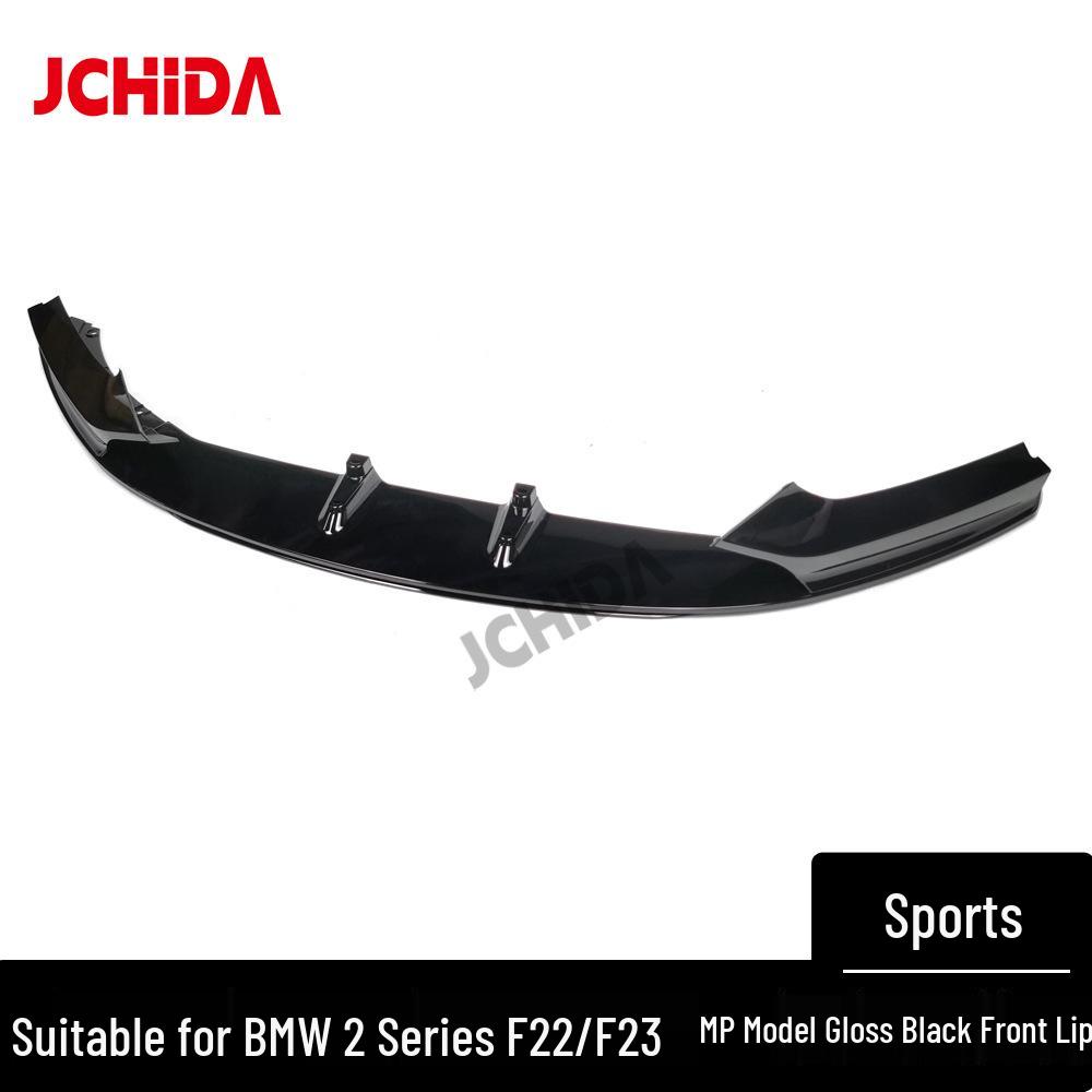 BMW 2 Series F22/F23 MP Style Gloss Black Front Lip Splitter with Corner Extensions