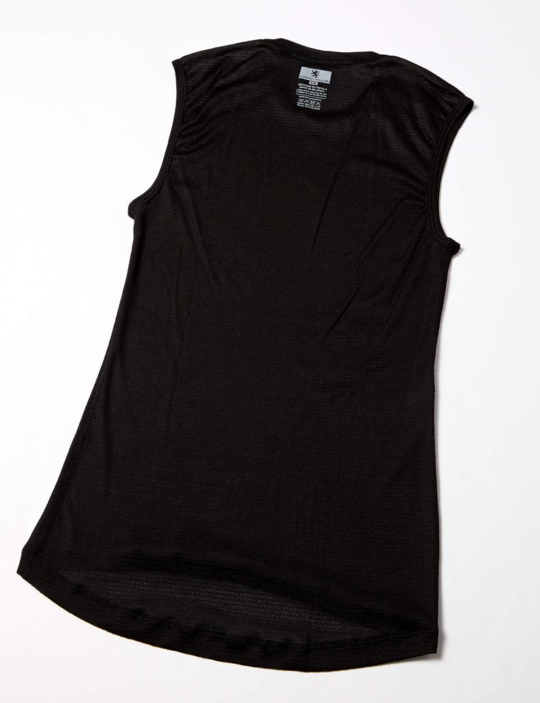 Kapelmuur Sleeveless Mesh Japan Size to Japanese size Underwear, PP100, Black, kpuw012, L/XL (equivalent L)