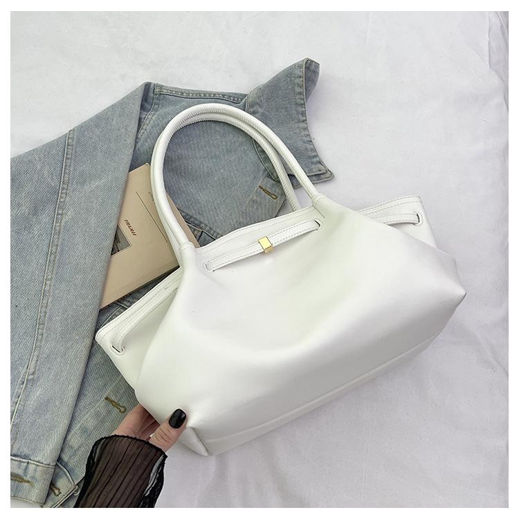 2025 Summer New Casual Simple Tote Bag Women Commute To Work Large Capacity Shoulder Bag Fashion Sense Armpit Bag