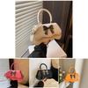 Fashionable Bowknot Small Square Tote Bag For Women Cute Shoulder Crossbody Purse