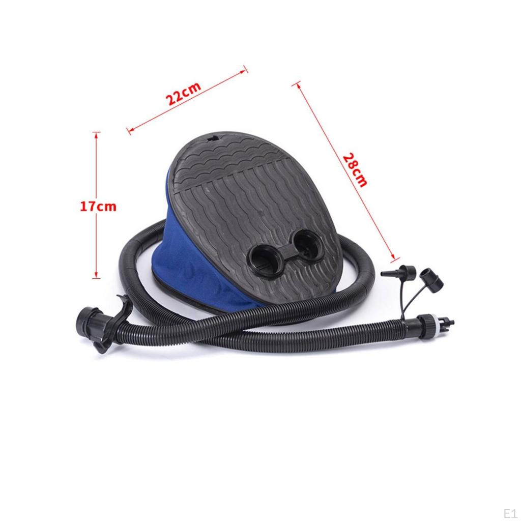 HighVolume Bellows Foot Pump with Hose | Textured NonSlip , Compact Portable Size, FootOperated Air