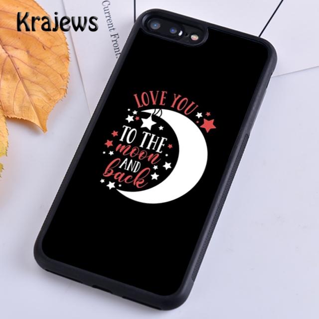 I Love You To The Moon And Back Phone Case Cover For iPhone 17 Air 16 15 14 Plus 12 13 Pro Max Fundas