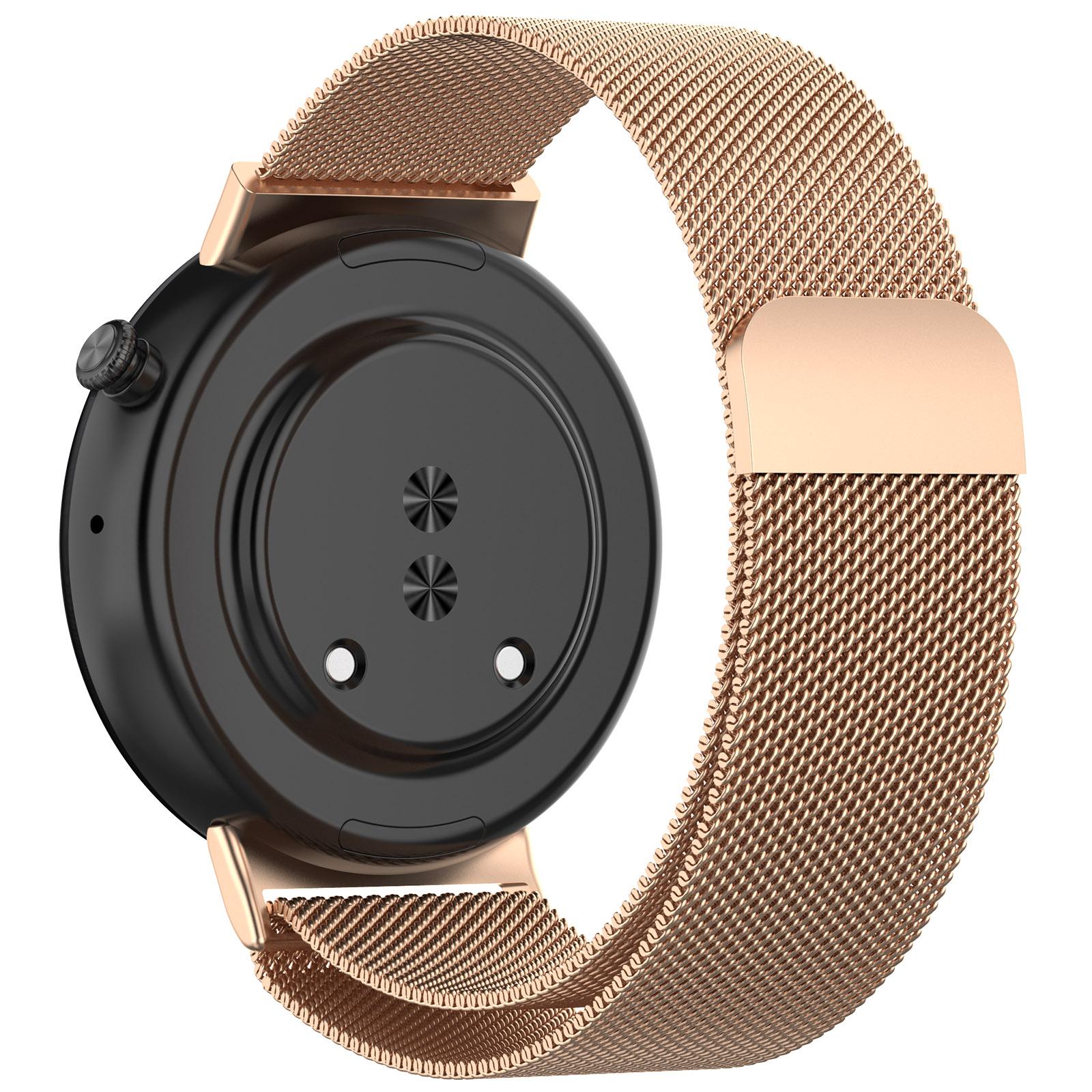 

For Honor Watch Fit Elegant Edition/Vitality Edition Watch Band Milanese Magnetic Metal Strap Rose Gold